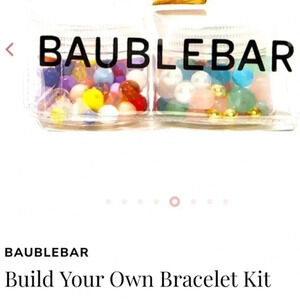 NEW BaubleBar build a bracelet kit.Gorgeous beads Pastels and gold.Bright colors